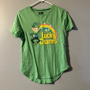 Lucky Charms Green T-Shirt Size Med (7/9)